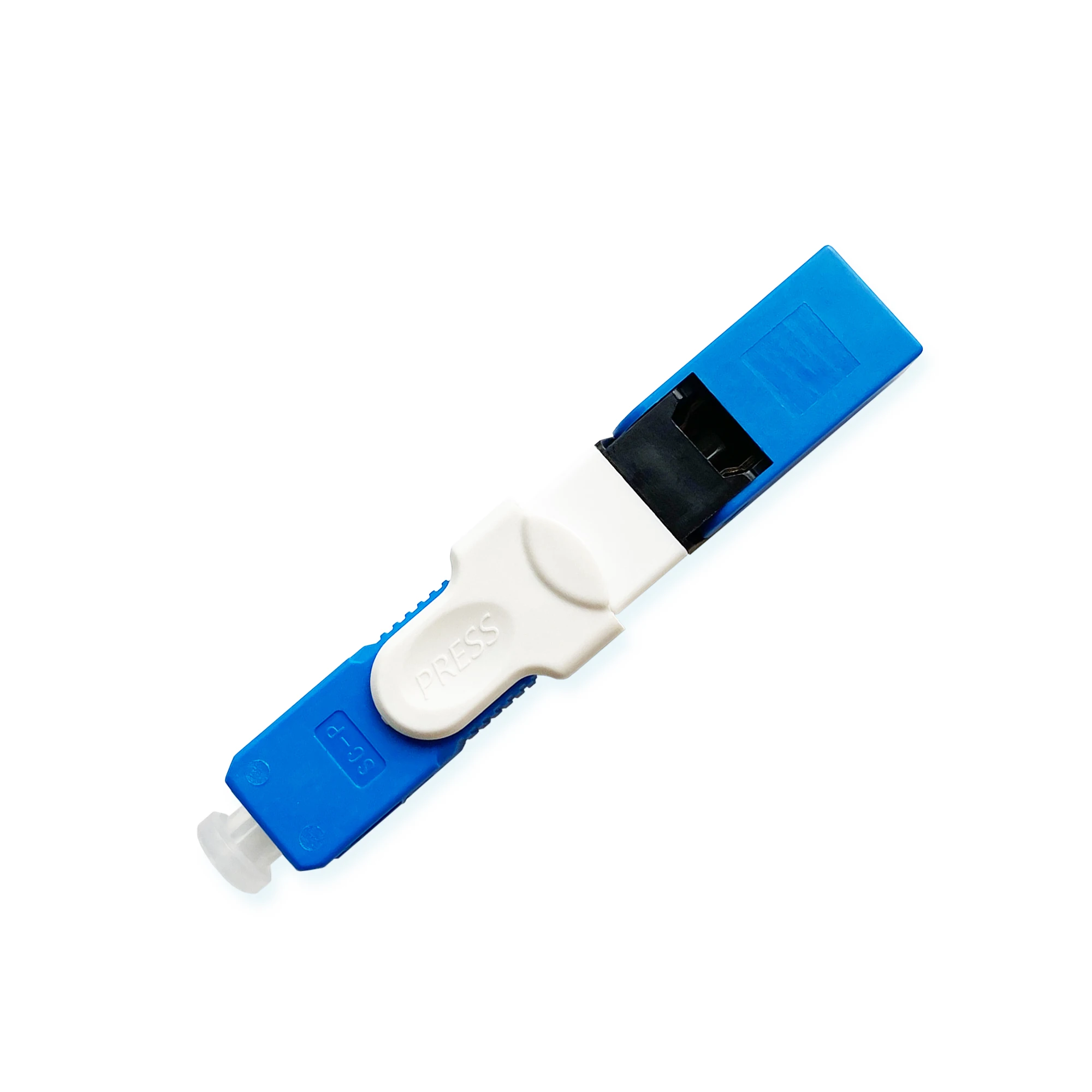 Ftth fiber optic equipment indoor cable duplex quick adapter st fc sc lc upc apc fast connector