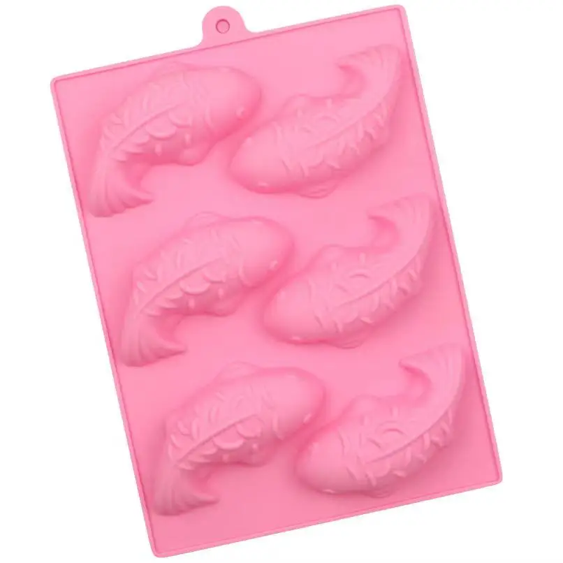 SA-496  DIY Baked Carp Mousse Cake Silicone Mold, Jelly Pudding, Manual Soap Mold Self-made Chocolate Mold