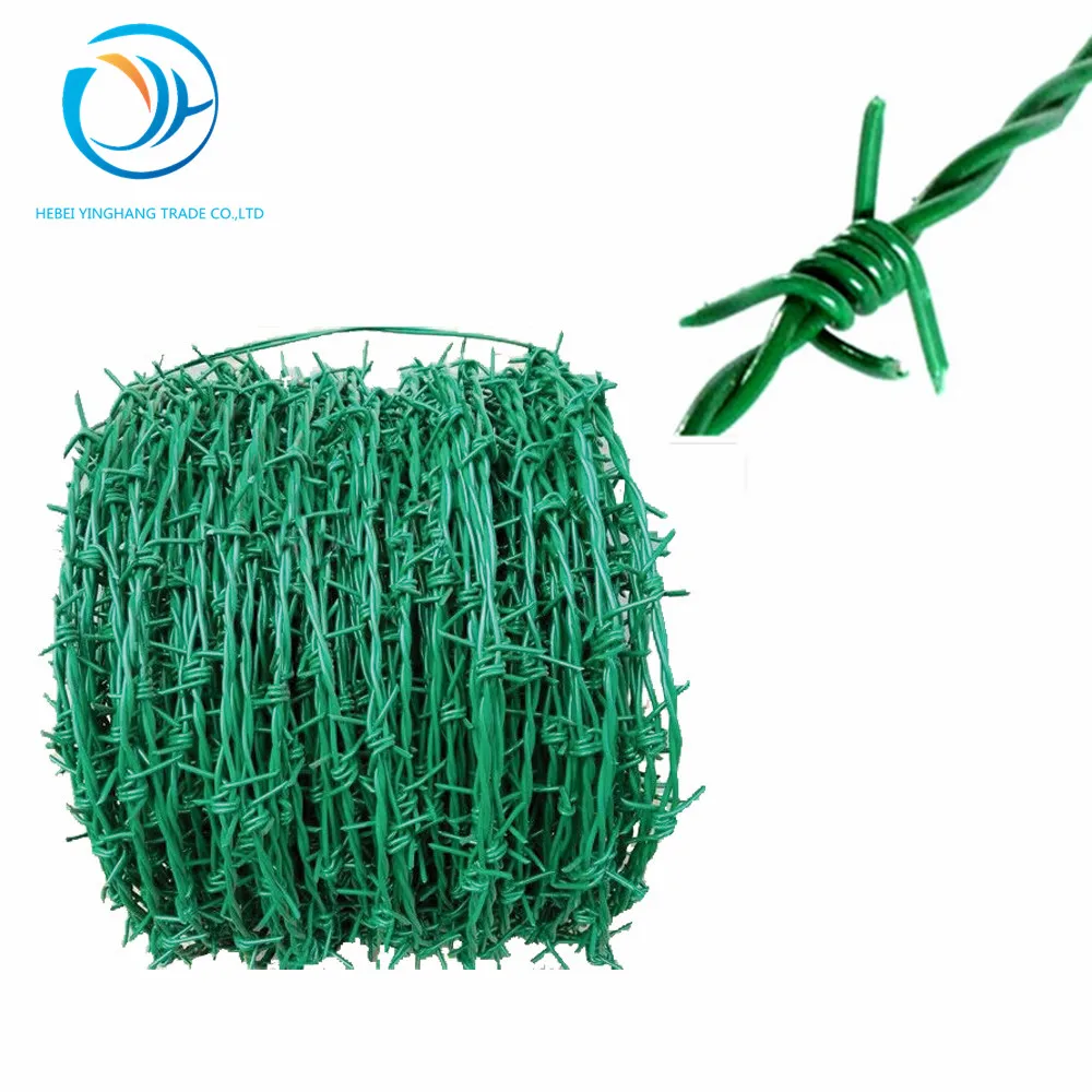 Горячая Распродажа, оцинкованная колючая проволока 50 кг/рулон для ограждения/12 Калибр колючей проволоки на метр длины