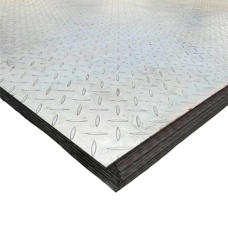 SPCC SPCD 4x8 S235JR Hot rolled mild steel 2.5 mm thick chequered steel plate