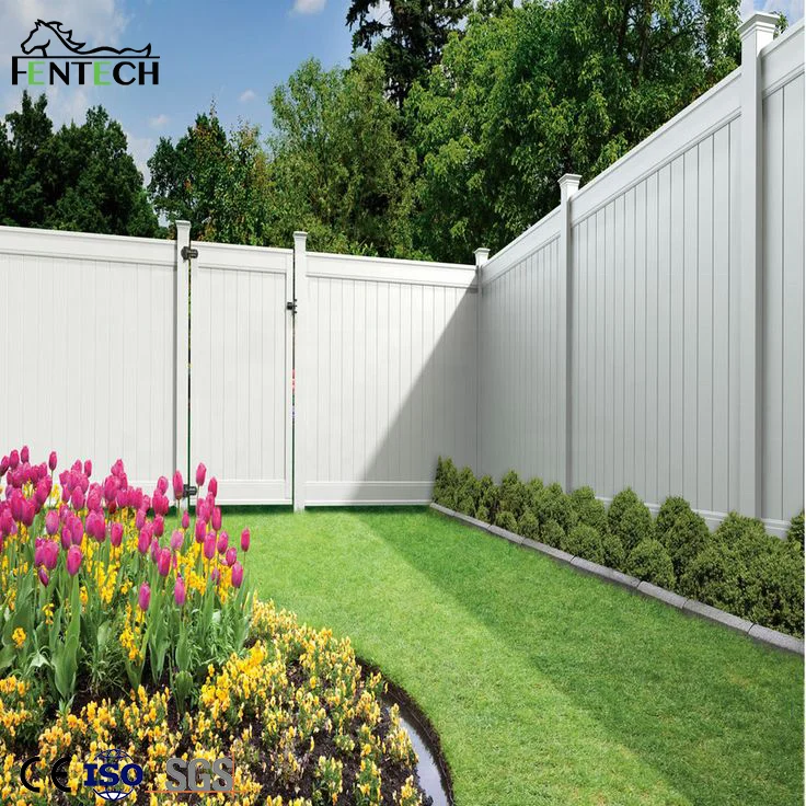 6x8 ft top Quality White Color Plastic PVC/Vinyl Cheap fence Privacy Fence Panels for sale