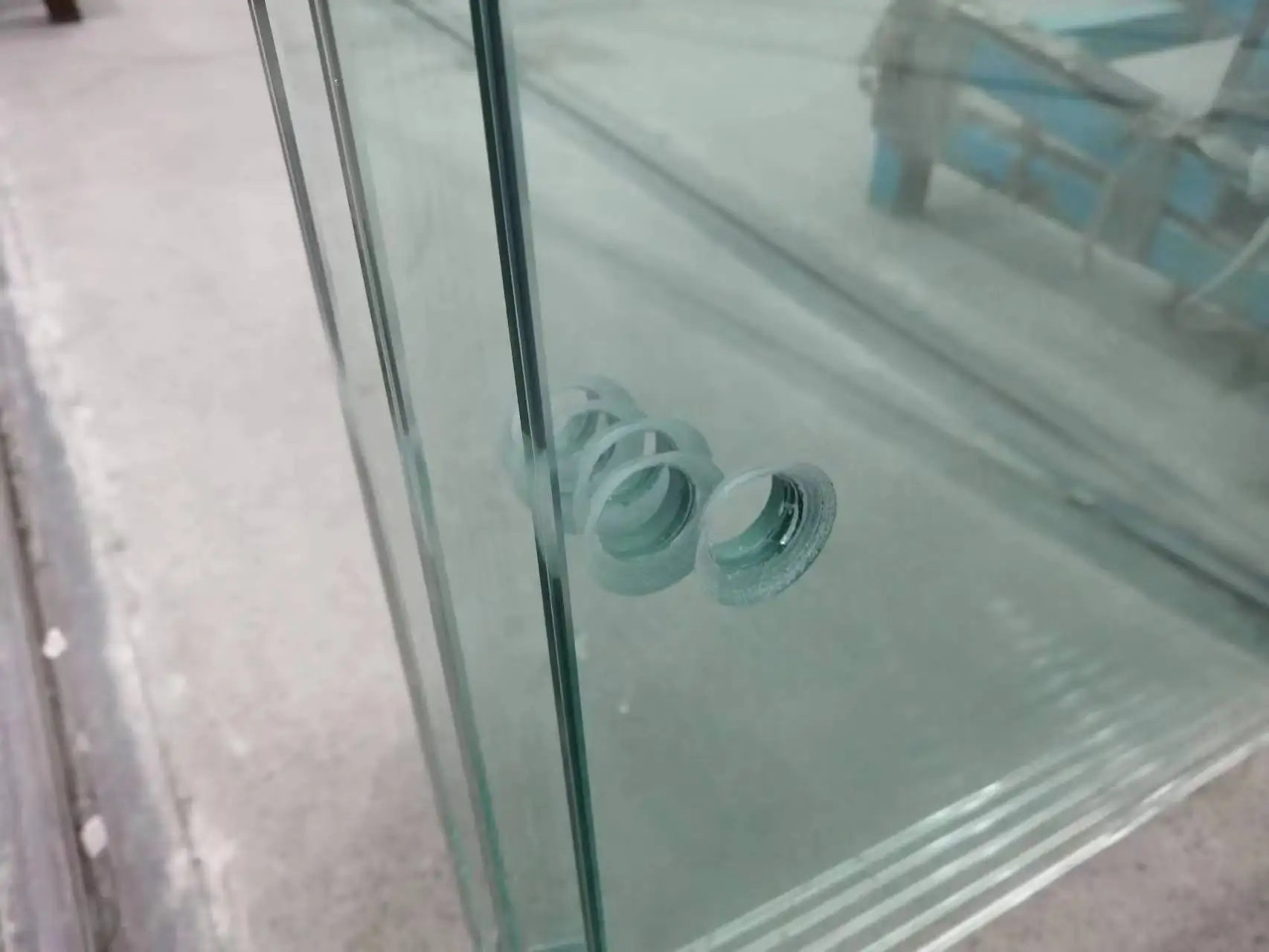 bathroom tempered glass sliding frameless shower glass door