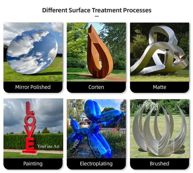  Stainless Steel sculpture surface