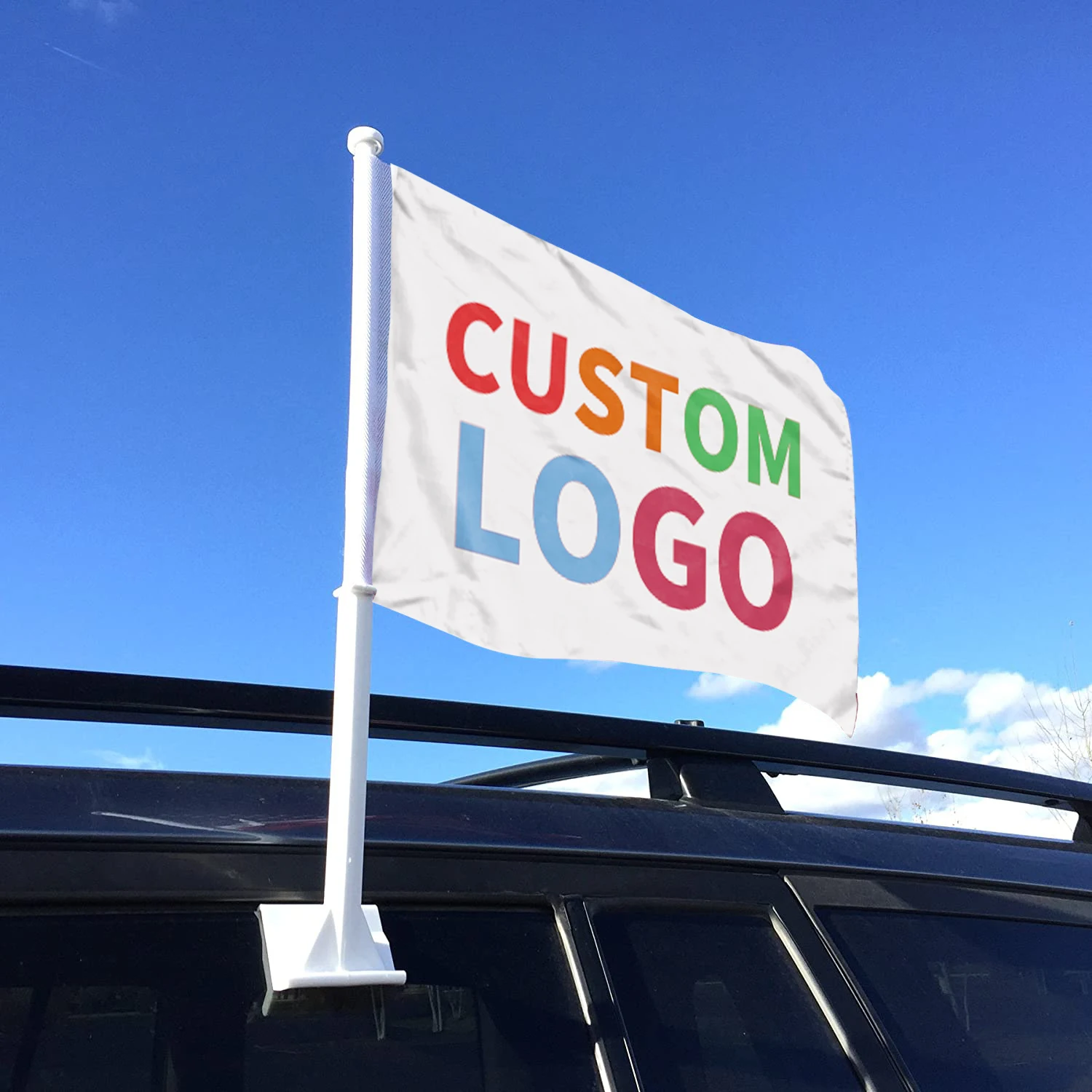 Custom Logo  National Style Flag blank Print  Imprint 12X18 Size Car Flag