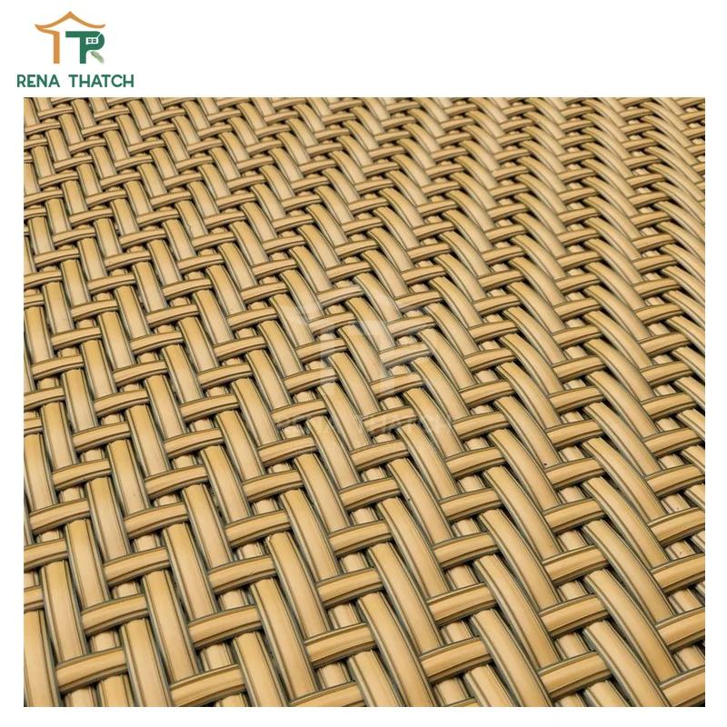 PVC fire retardant artificial straw grass mat synthetic rattan weave sheet plastic straw mat for ceiling