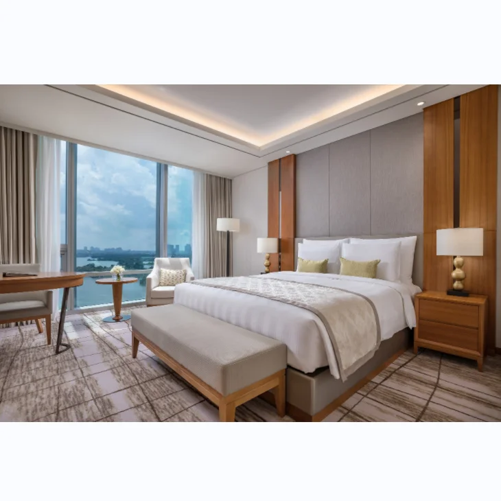 Modern Design Customized Hotel Sets Furniture Sofa Set Bedroom Bed 5 Star Hotel Bedroom Furniture