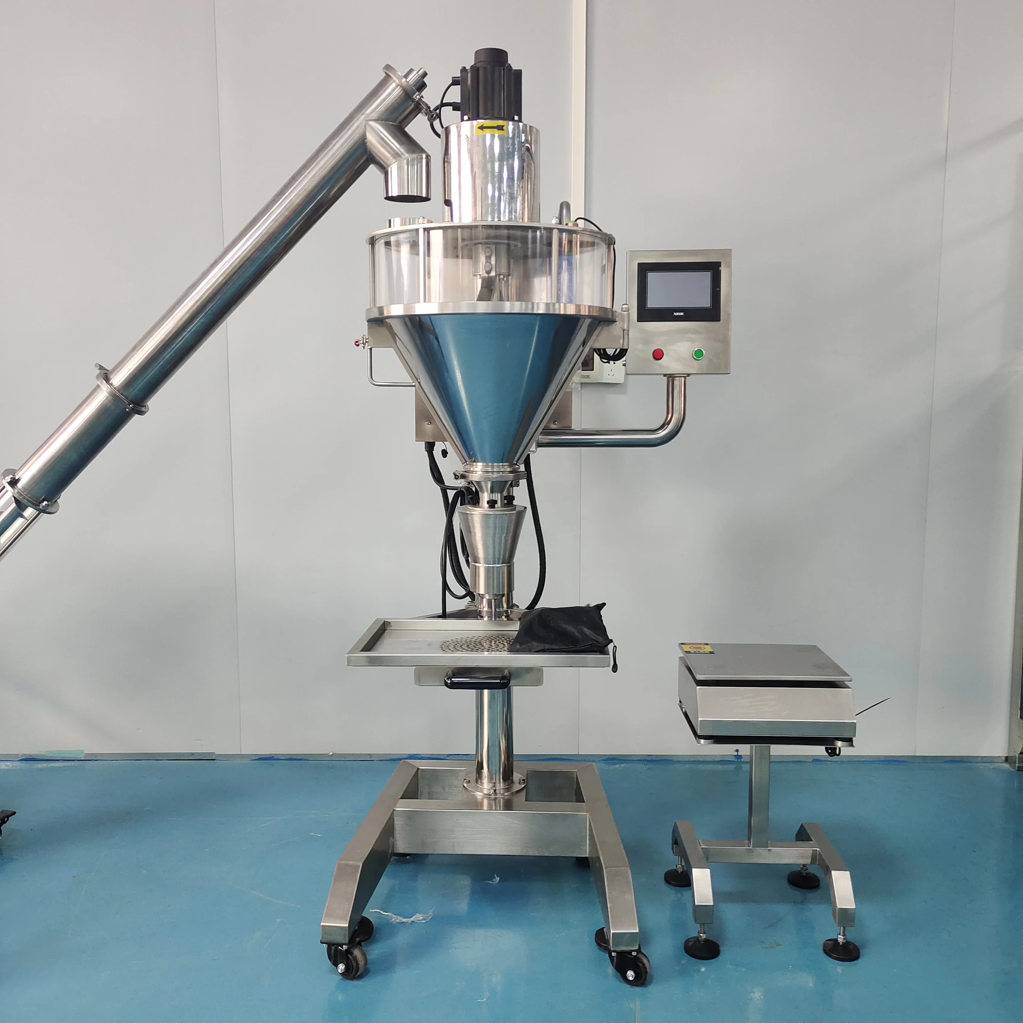 1kg Automatic Weighing Chili Powder Packing Machine Automatic Powder Filling Machine with Auger Feeding Transfer