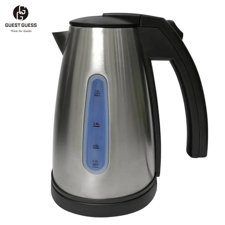 OEM Customized 2 Years Warranty 1500W 1L Boil Dry Protection Hotel Kitchen Electric Kettle  With Temperature Control