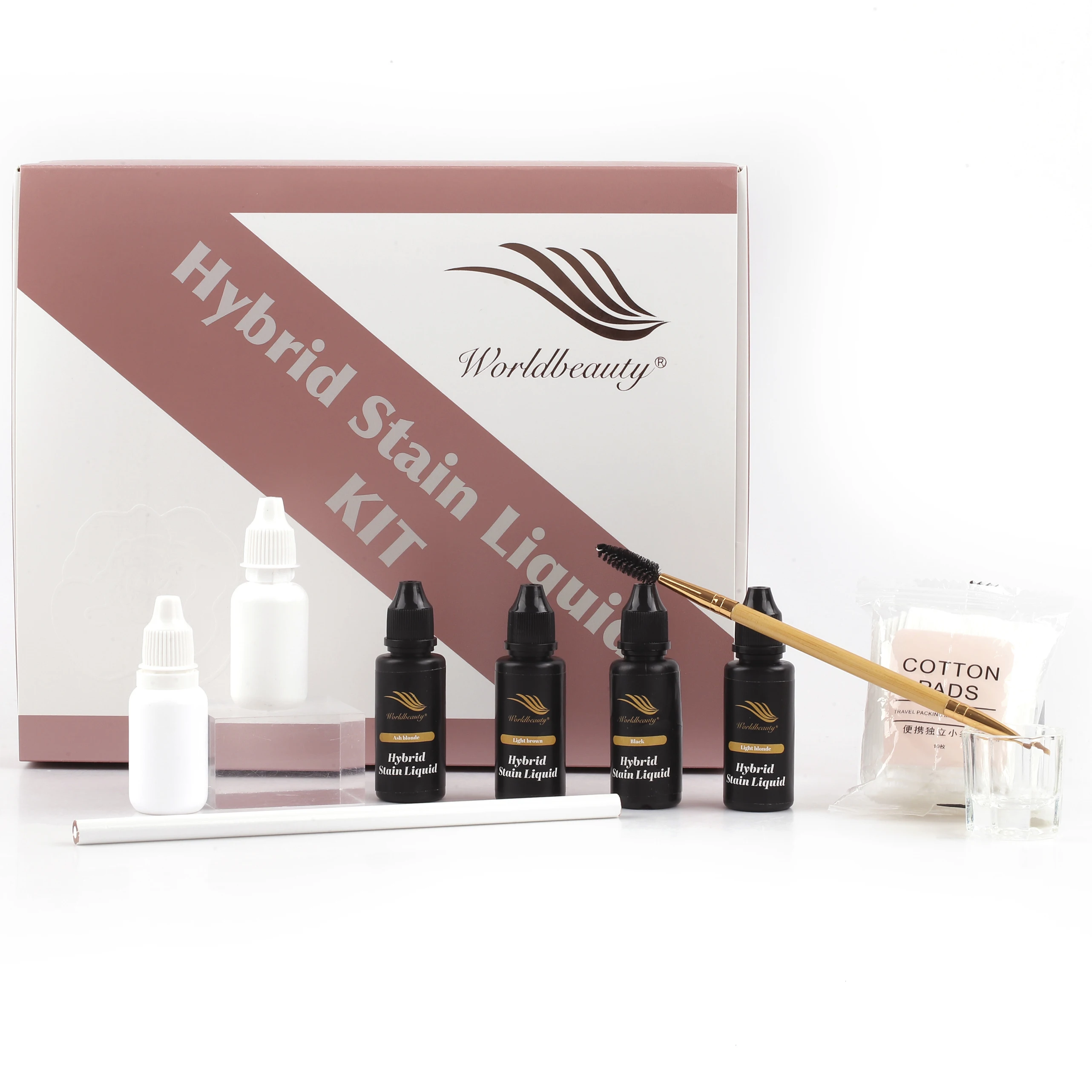 Worldbeauty Private Label Long Lasting Eyebrow liquid hybrid liquid brow stain brow tint