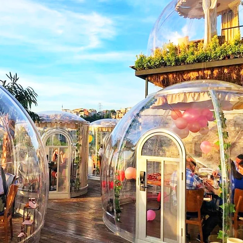 good quality Dome House Hot Selling Customized Outdoor PC Transparent Aluminium Exhibition Tents Star Bubble House