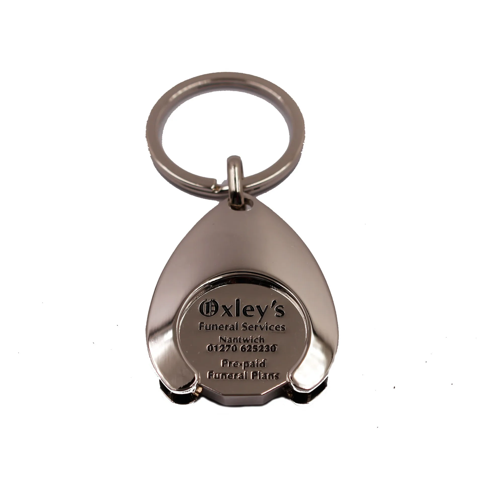 Trolley Coin Holder Keychains Ornament Supermarket Shopping Metal Keyring Coin Holder Cart Chip Key Chain Pendant