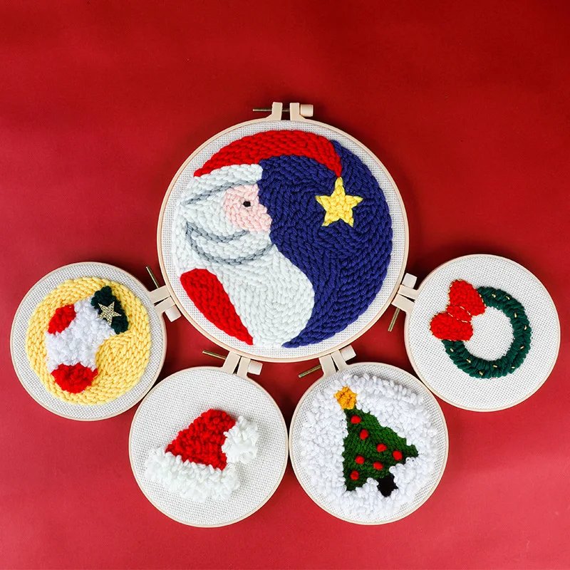 OEM ODM Custom DIY Wholesale Punch Needle Kit Embroidery Set Kit For Adults