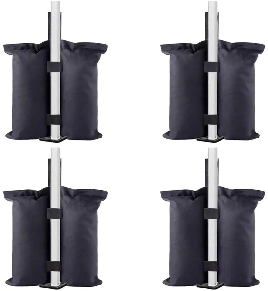 4pcs Filled Fixed Bag Large Capacity Windproof Outdoor Folding Tent Canopy Feet Parasol Weight Sandbag