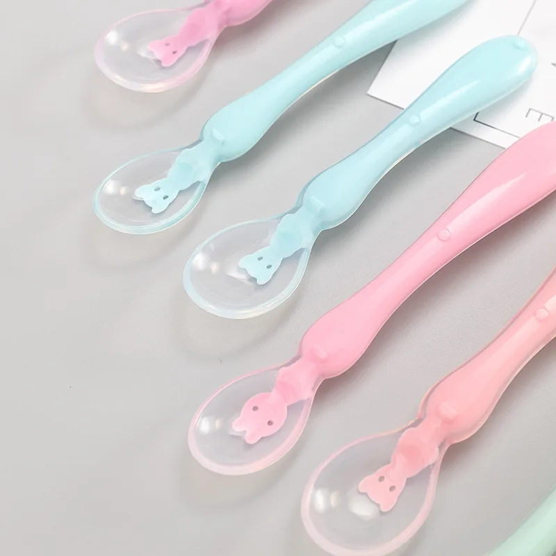 China Wholesale Reusable Baby Feeding Spoon Soft-able Baby Spoon for babies