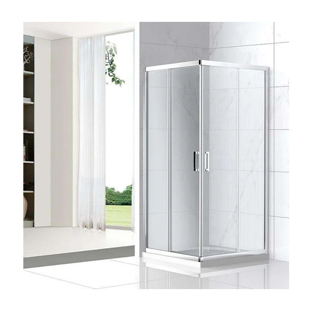 MH-C6CC075-100 Italian Double Sliding Door Quadrant Compact Shower Enclosure For Bathroom