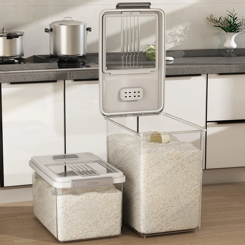 Large capacity rice storage bucket 5kg 10kg 15kg grain storage container rice dispenser