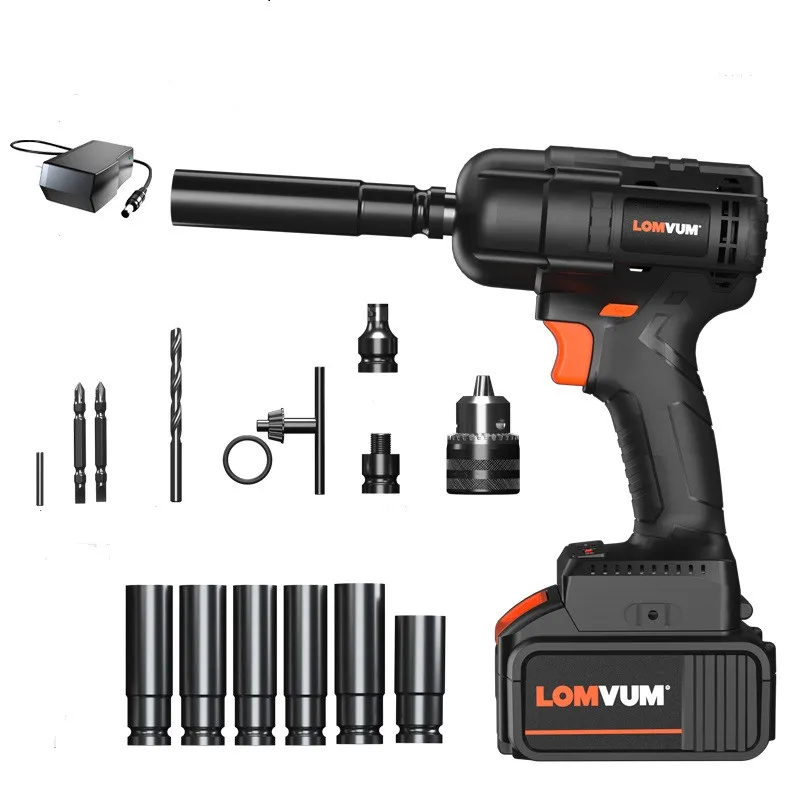 
Lomvum 280NM Car Repairing Cordless Electric Brushless Impact Wrench 