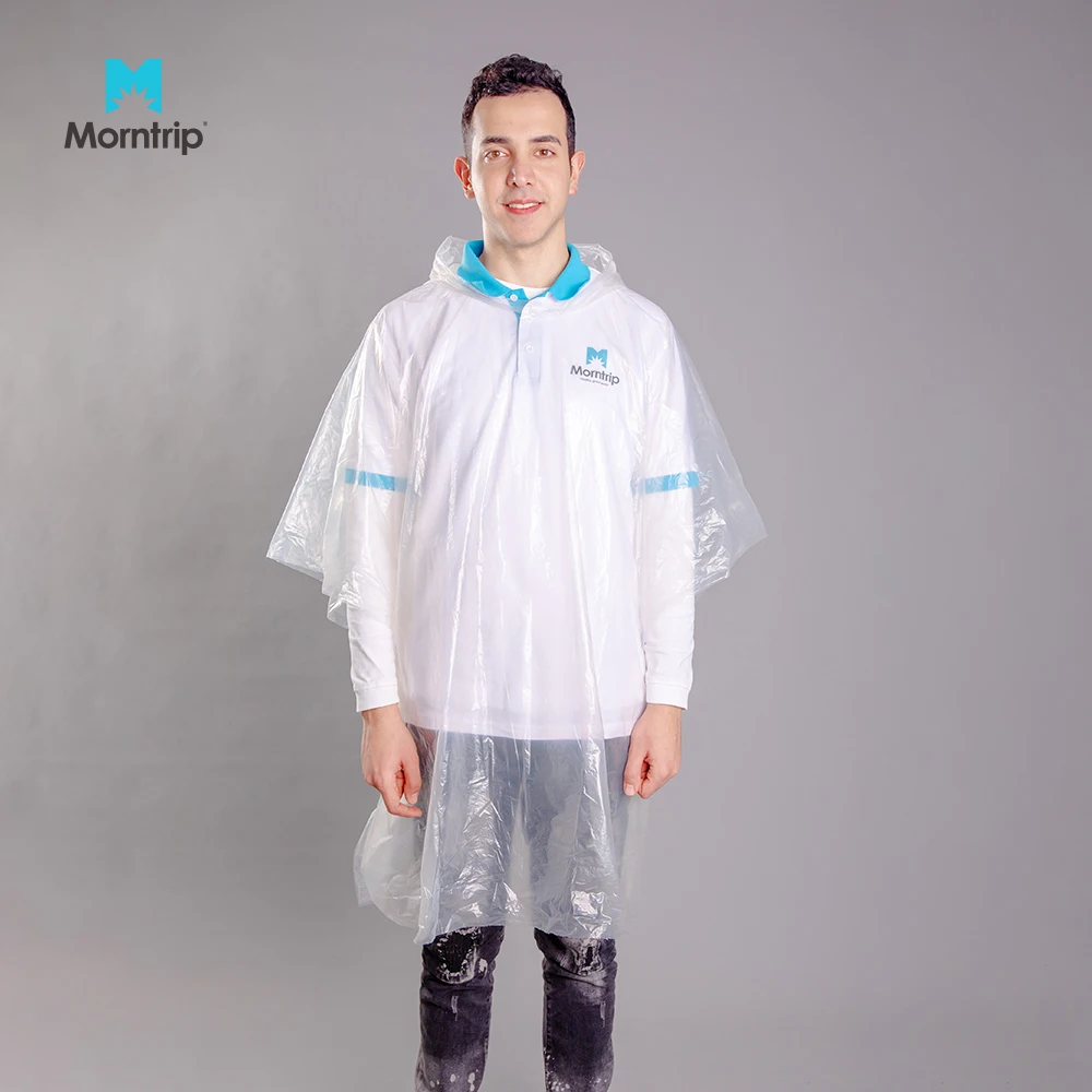 
Morntrip Rain Poncho Professional Manufacture Disposable Fashion Rain Coat Waterproof Adult  (1600241563092)