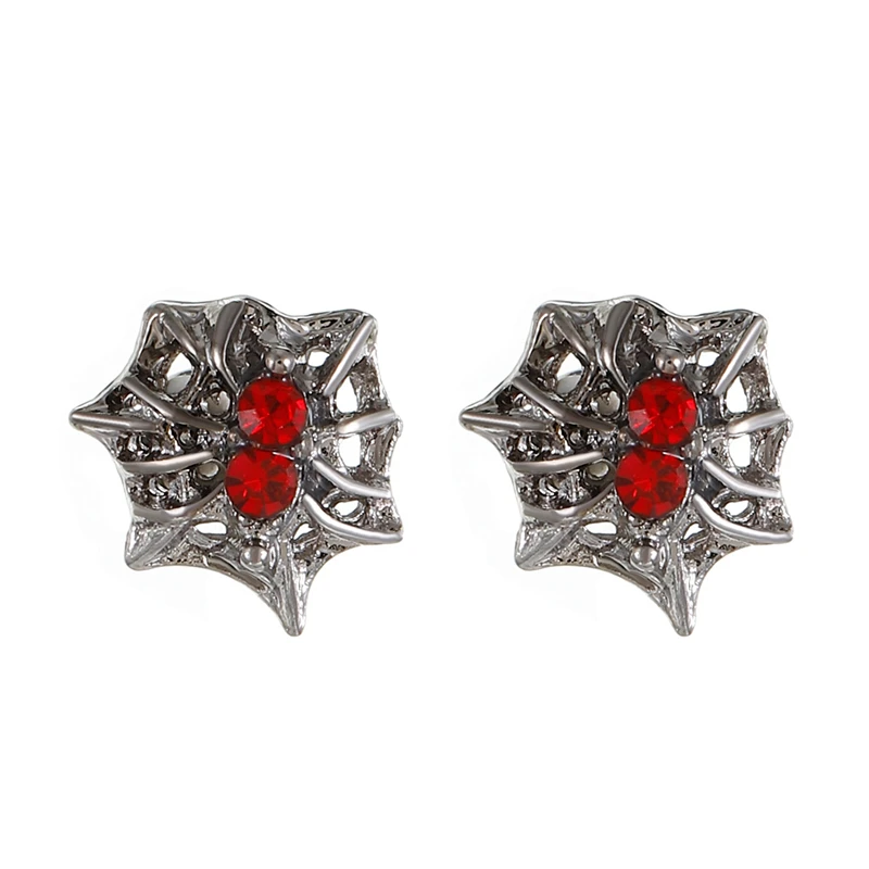 Animal Design Earring Jewelry Fashion Gun Metal Earrings Crystal Spider Brooches Pin Korea Brooch Decorative For Women Earrings