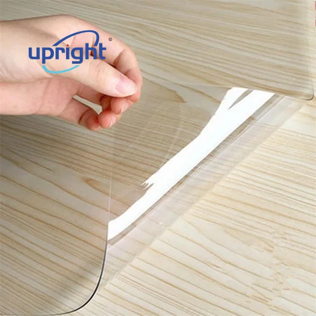 Upright 1mm calender and laminated clear vinyl soft glass pvc film for table cloth and jelly bags