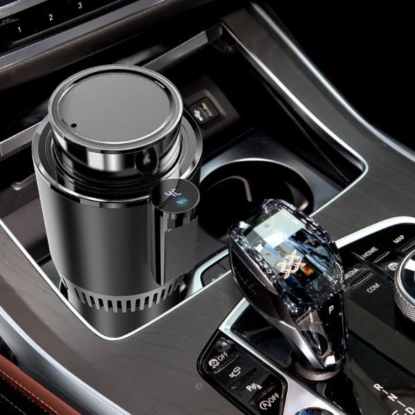 2-in-1 smart car Stainless Car Gadget usb Dc 12v Electric Heating Car Cup Auto Drink Cooling And Heating Cup Holder Heated Cup