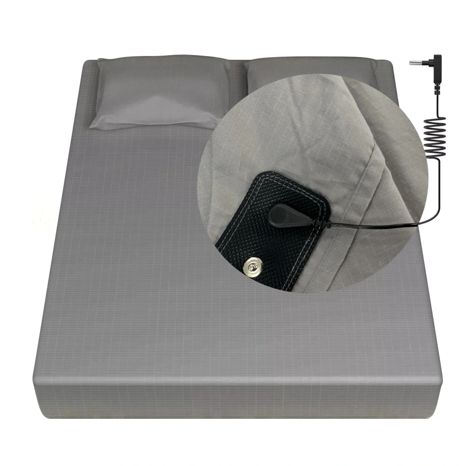 Silver Fiber Grounding Sheets Queen King Size Earthing Bed Cover Fitted Sheets For Efficient Sleep Reduce Stress