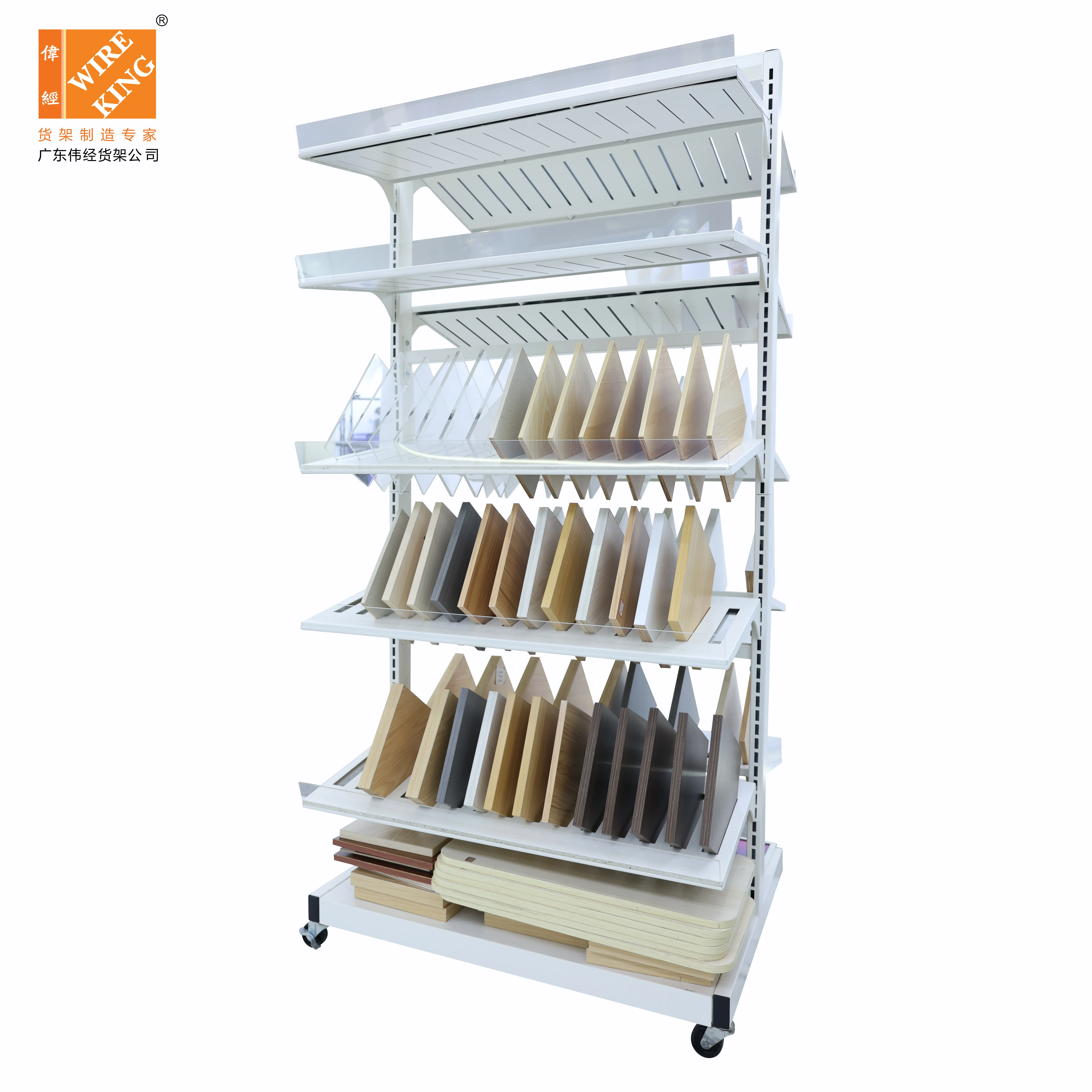 Sample Slate Tile Stone Boards Sample Display Shef  Movable Sample Color Palette Display Rack