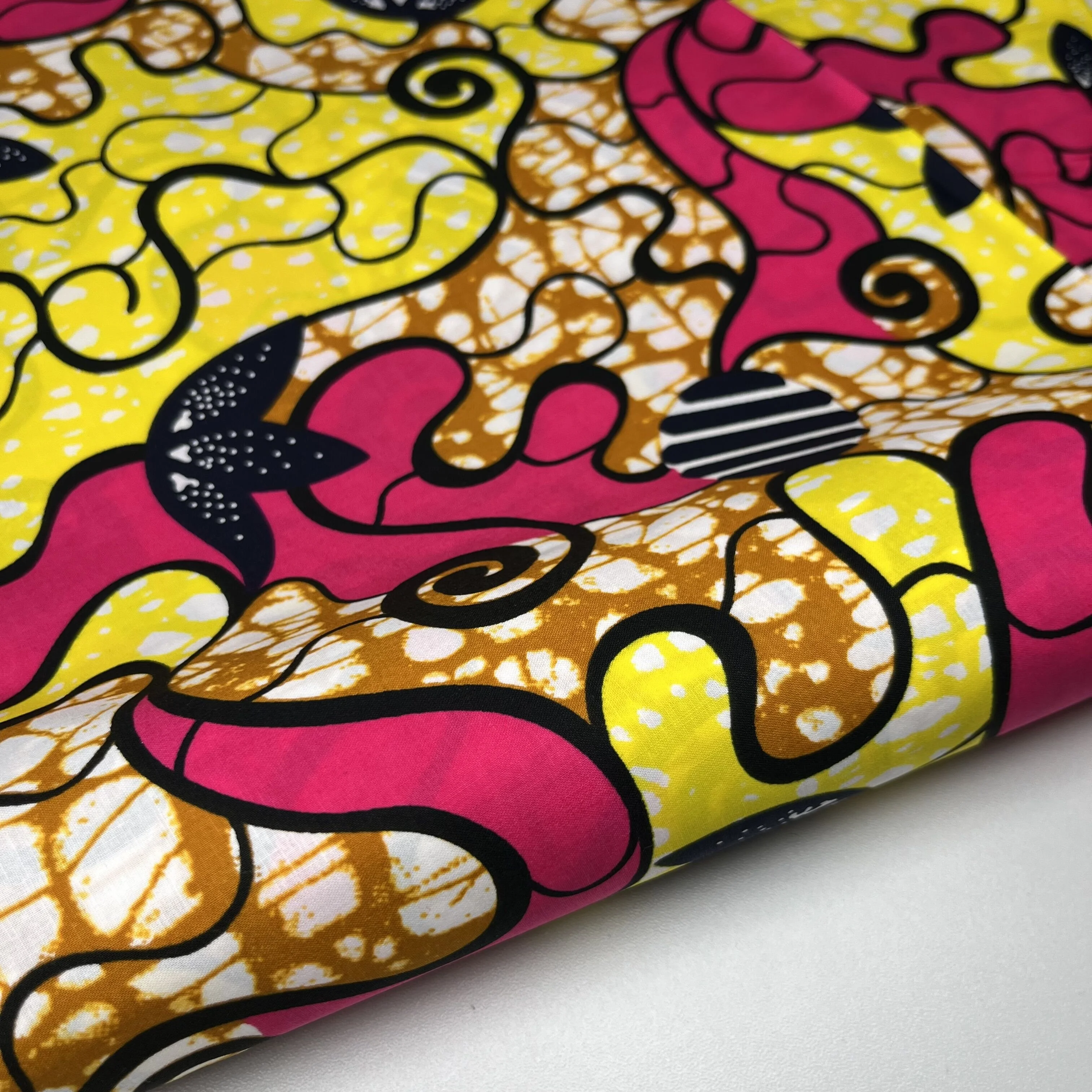 Hot Sale New Model African Java Batik Veritable Cotton Printed Fabric For Wax Cloth