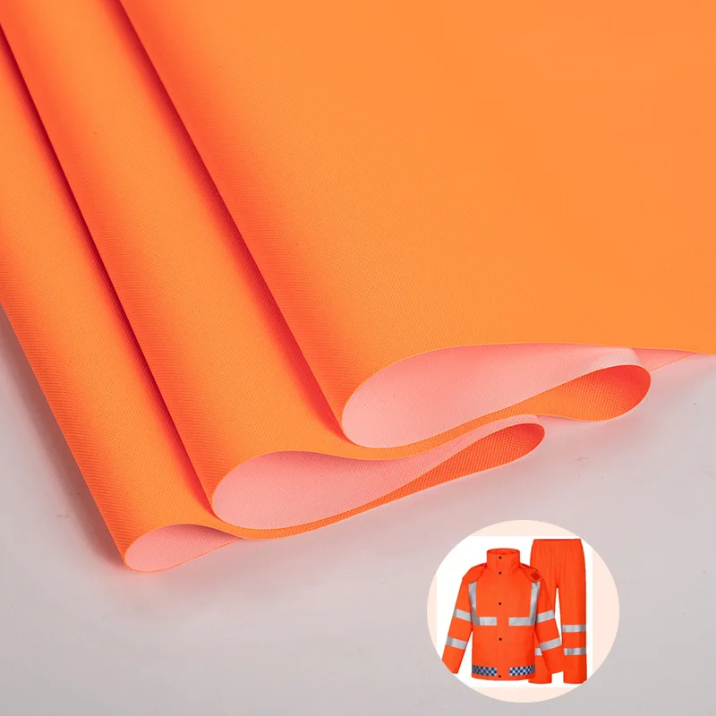 Waterproof 300D*300D PU Milky White Coating Breathable Oxford Fabric 300D DTY Fluorescent fabric For Coat and Jacket