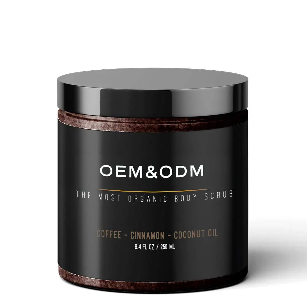 Coffee Scrub Infused with Collagen and Stem Cell Natural Body and Face Scrub for Stretch Marks, Skin Care Exfoliator