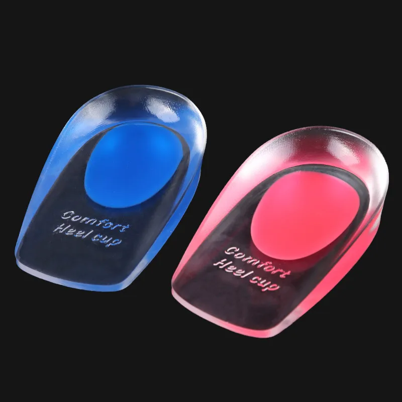 Silicone Gel Adjustable Orthotic Back of Heel Spur Cushion Inserts Shoe Pad