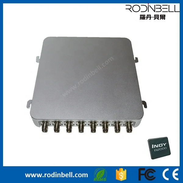 New Version 8-channel UHF RFID Reader Fixed Battery Powered RFID Reader For Retail Management