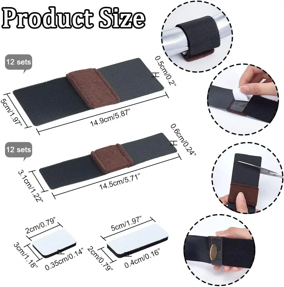 Custom Nylon Felt Pad with Hook Loop Protective Tape for Chairs Floors Sliding Tubes Multiple Uses Features Strong Adhesive