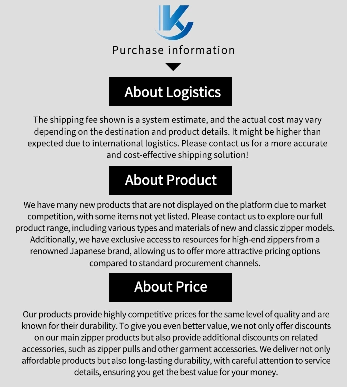 KY vislon zipper #10 detached jacket resin zipper open end custom plastic tractor zipper