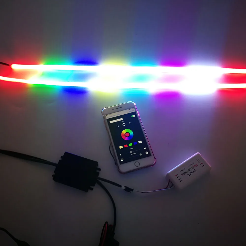 MS-07 12V SRGBHV auto lighting system 12v srgb strips color chasing drl led strips app control