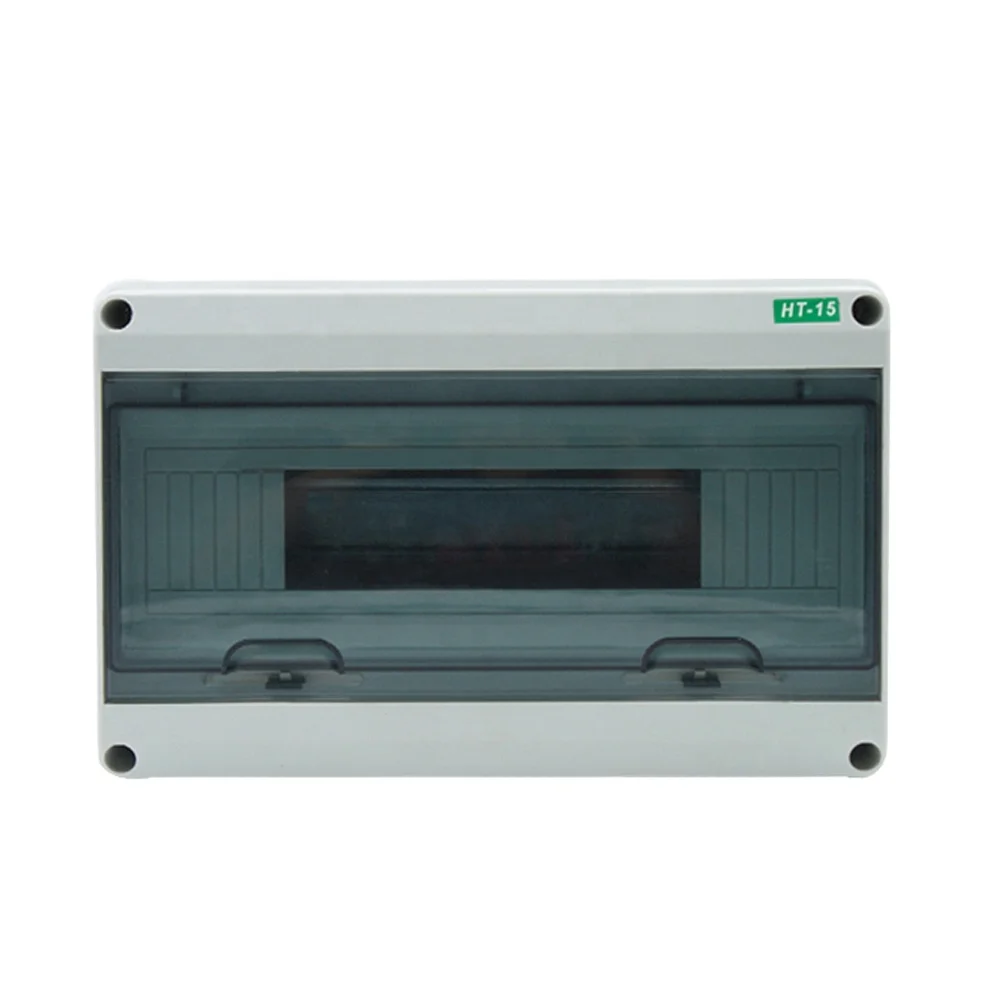 High Quality Electrical Distribution Box HT 15 Ways IP65 ABS PC Distribution Box Outdoor Plastic Waterproof Distribution Box