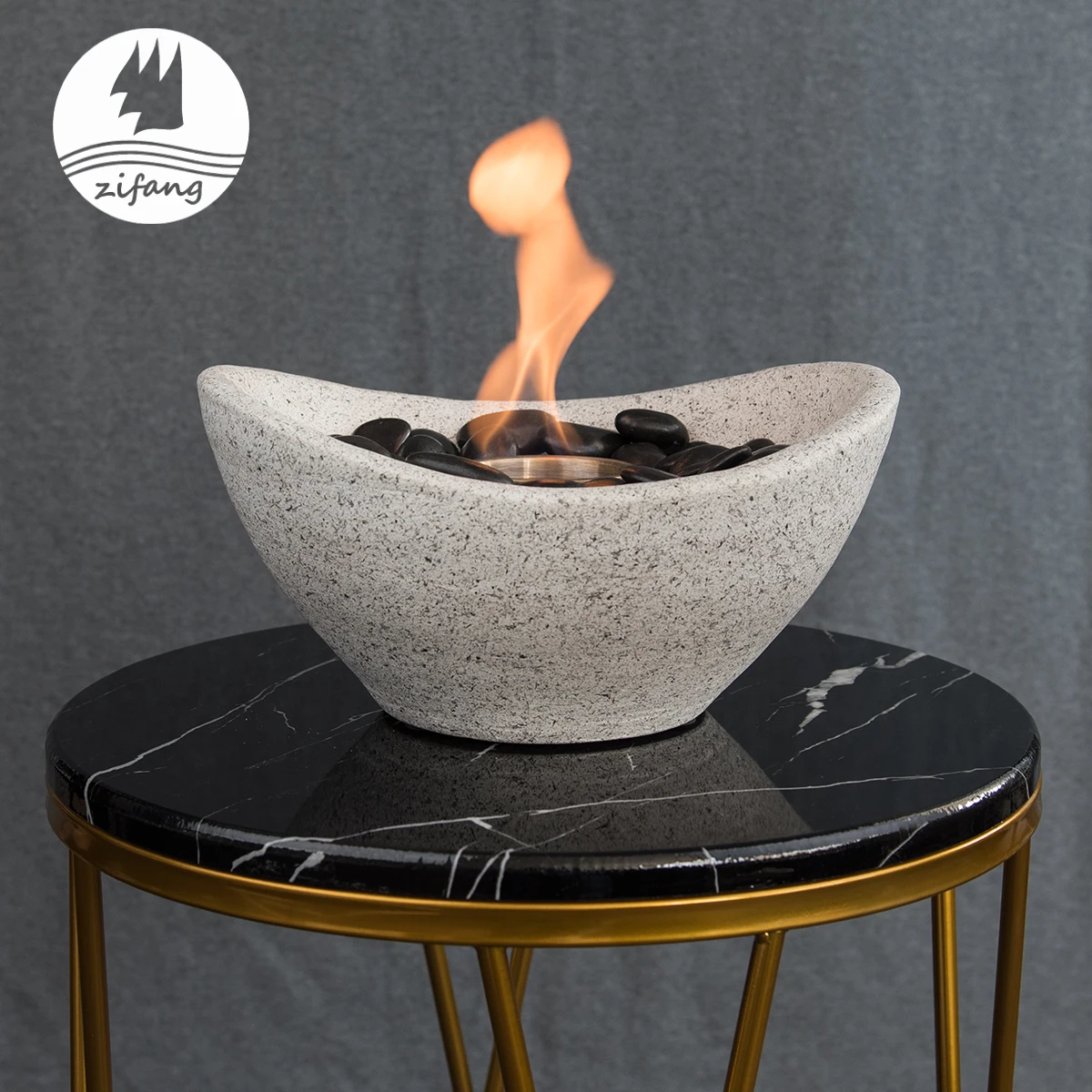 New Design Symbol of Good Luck Fireplace Smokeless Fire Pit for Indoor and Outdoor Room Decor Free Custom Ethanol Fireplace
