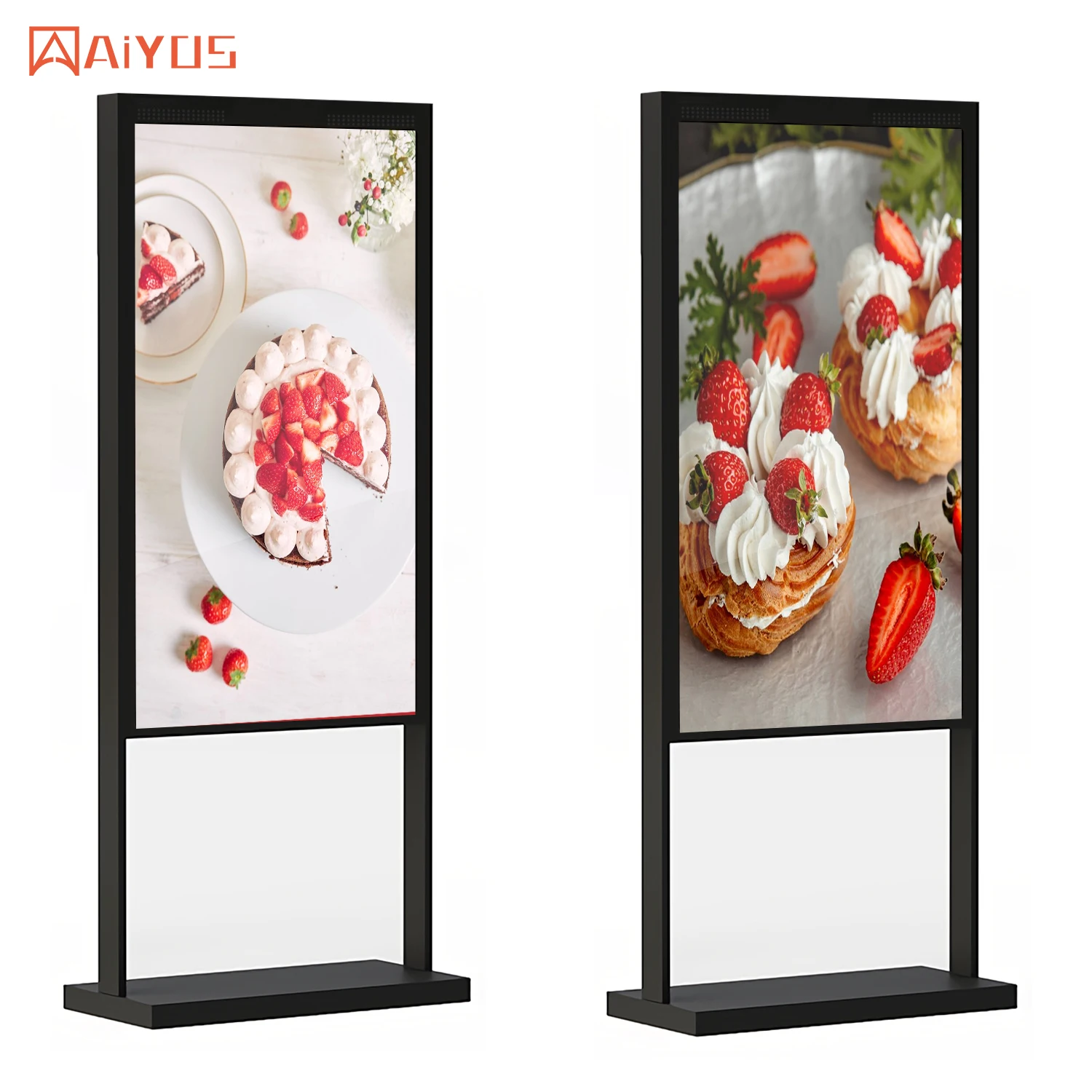 Double Window Digital Signage Displays Indoor High Brightness Window Digital Signage Poster High Brightness Window Display