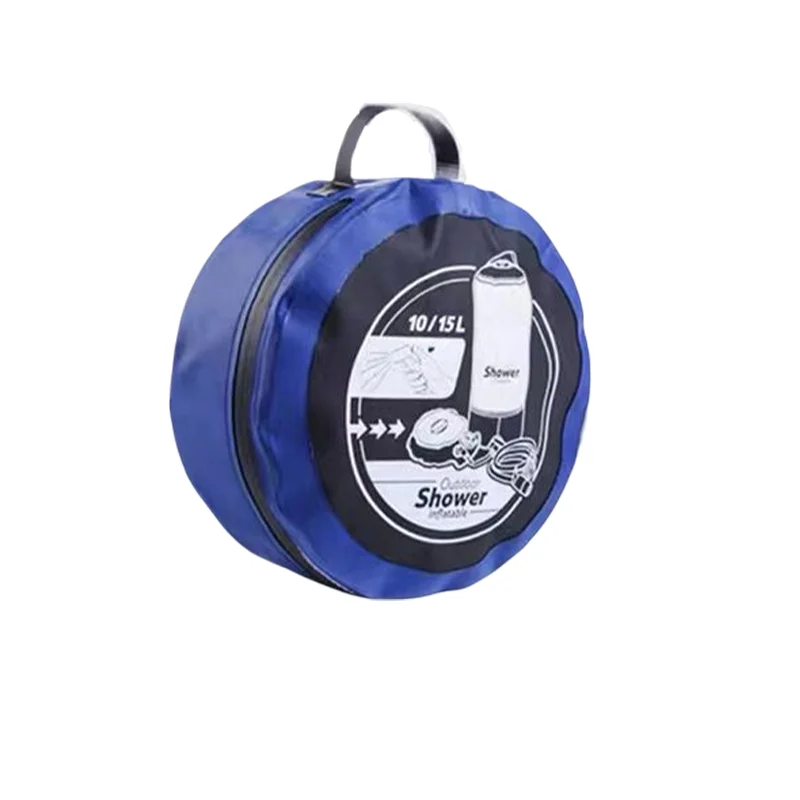 11L Portable Water Storage Bag Foot Pump Shower Nozzle Shower Outdoor Pressure Pump Camping Shower Bag