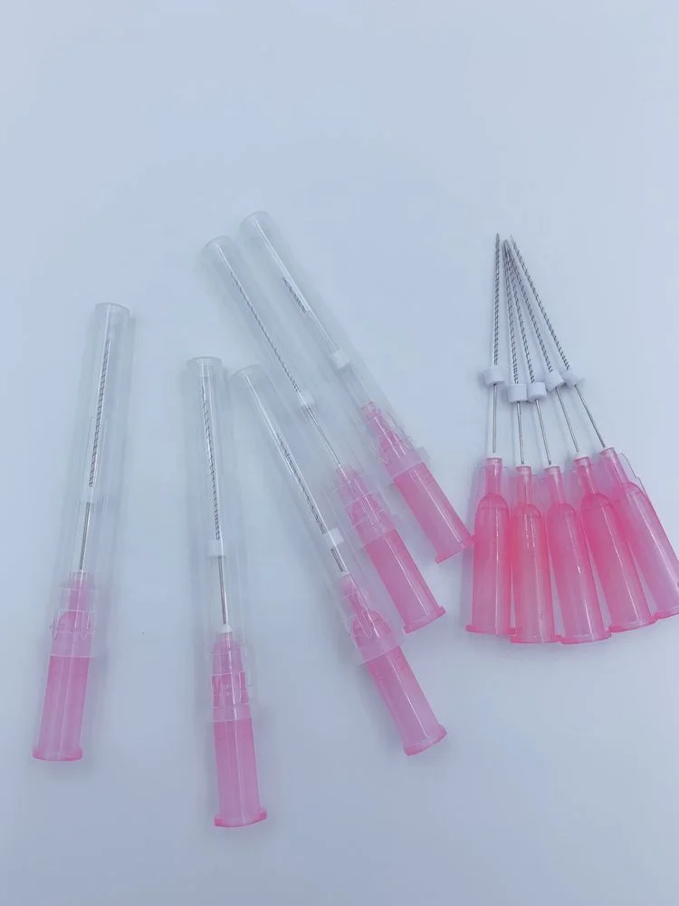 
21G 60mm W blunt cannula needle cog fios de pdo thread lift for face lifting korea 