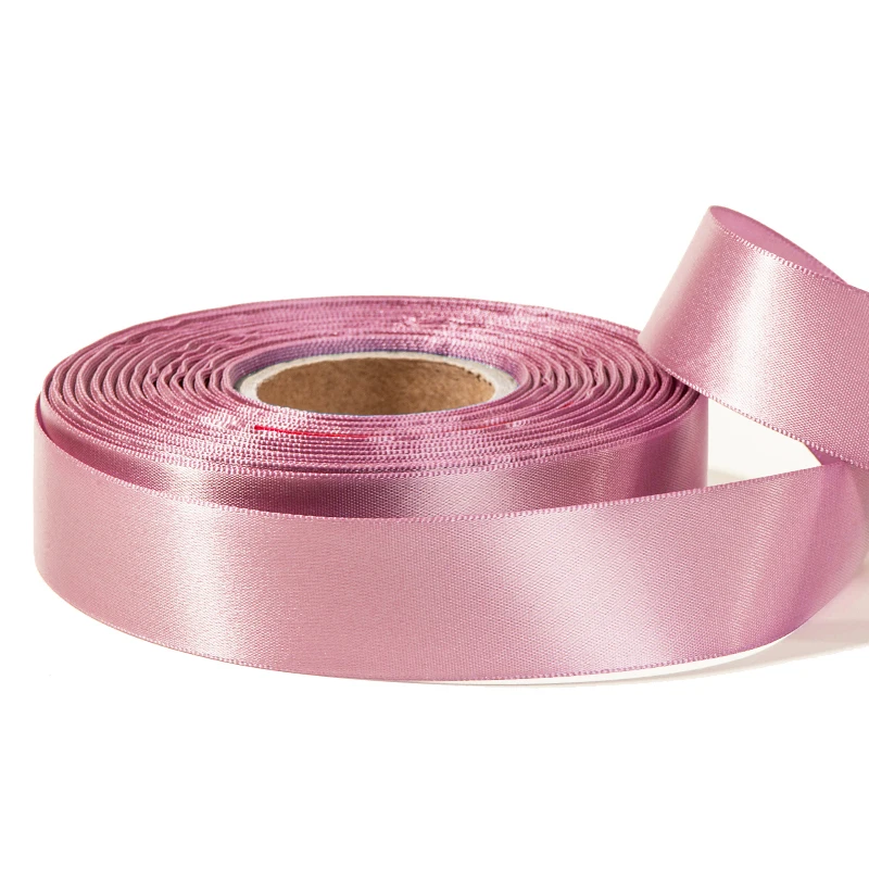 Light Sage Green Single-sided Satin Ribbon Recycled Polyester Ribbon for Fresh Flowers and Gift Packaging