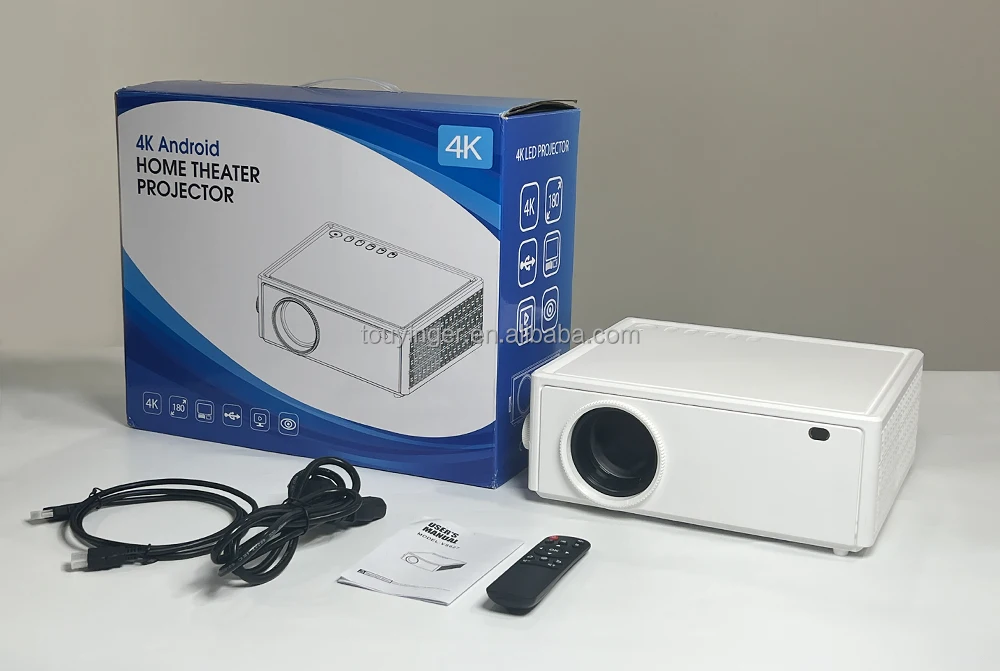 Projector Everycom E700 LCD video 2k projector supporting 4K with Android 11 wifi wireless mirroring