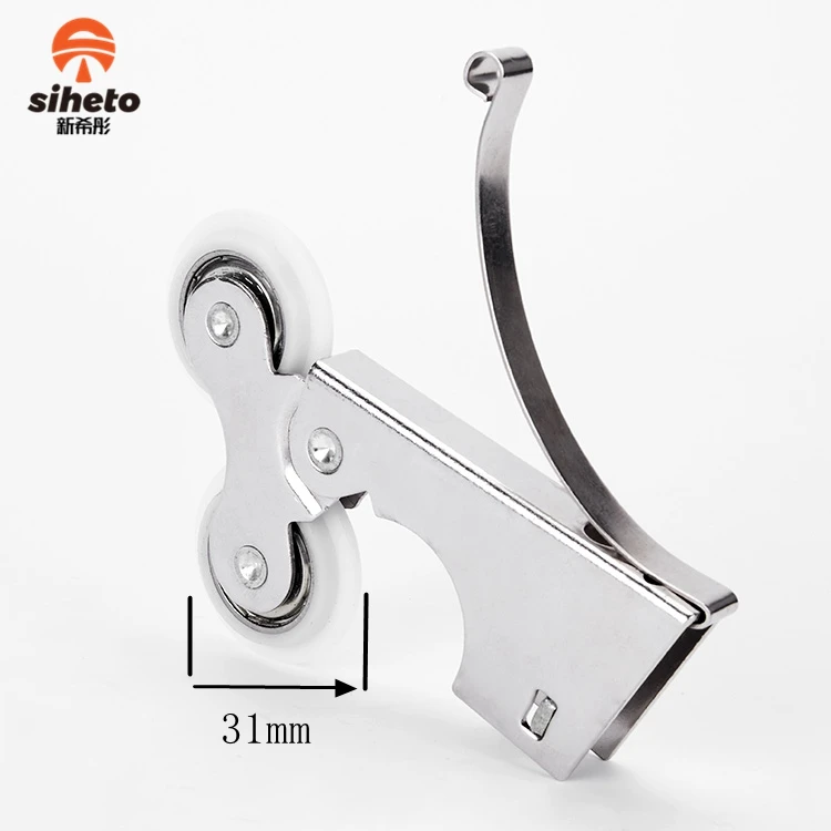 China Supplier Plastic Cabinet POM Sliding Wheels Closet Heavy Duty Sliding Door Rollers