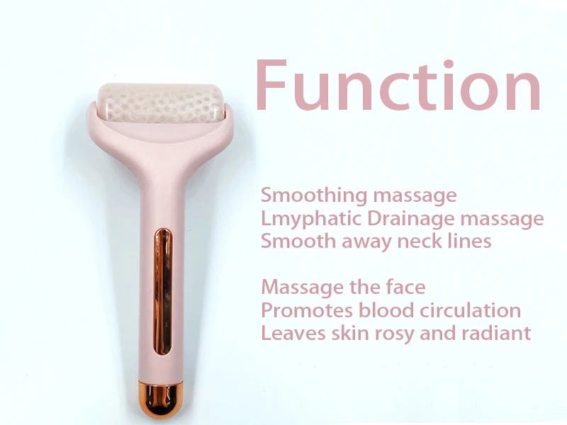 Hot Selling Wholesale Best High Quality Therapy Jade Stone Natural Pink Facial Anti Aging Jade Rose Quartz Facial Roller Body