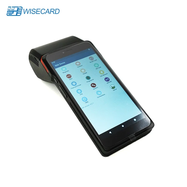 WCT- T80 Android 12 Handheld POS Terminal with Touch Screen Built-In Thermal Printer NFC Card Reader Biometric Function POS