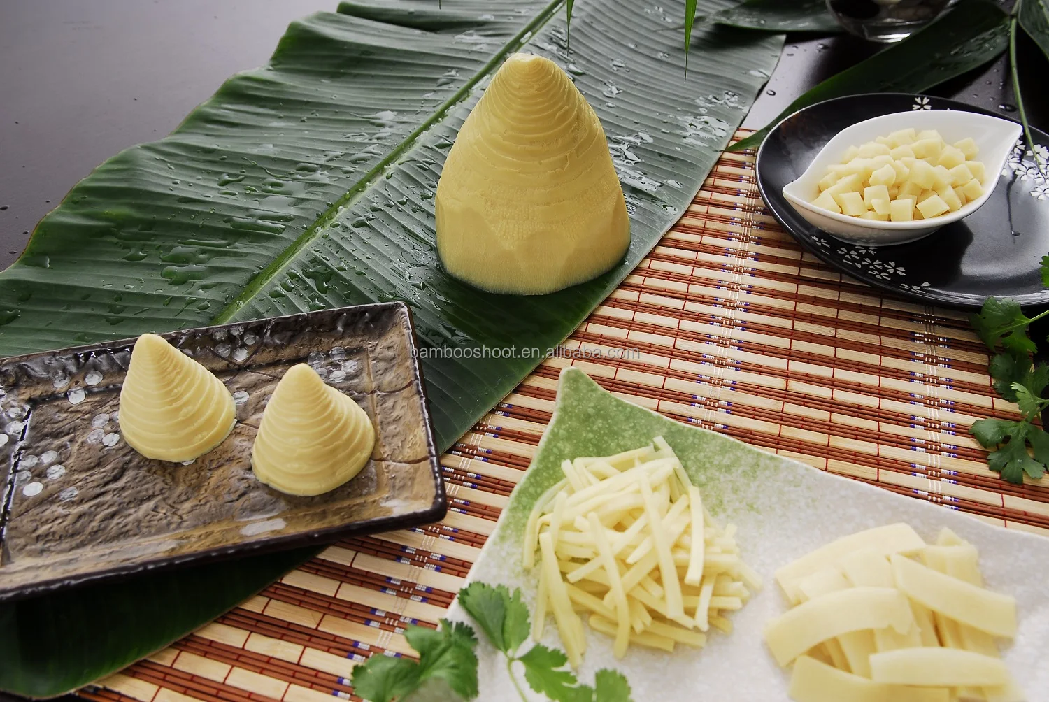 New Season Fresh Organic Bamboo Shoots IQF Boiled in Water Preserved Vegetables 18L Cans