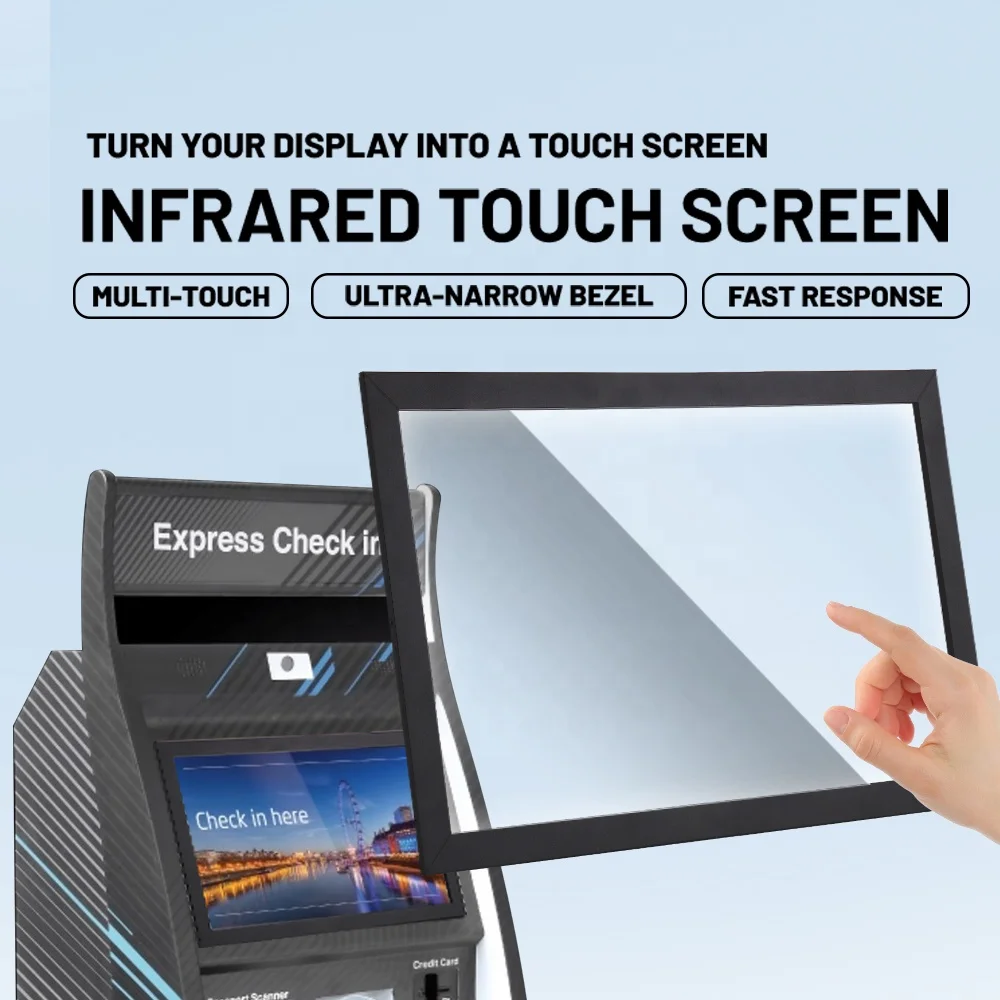 10 touch points 15 inch multi touch screen overlay kit