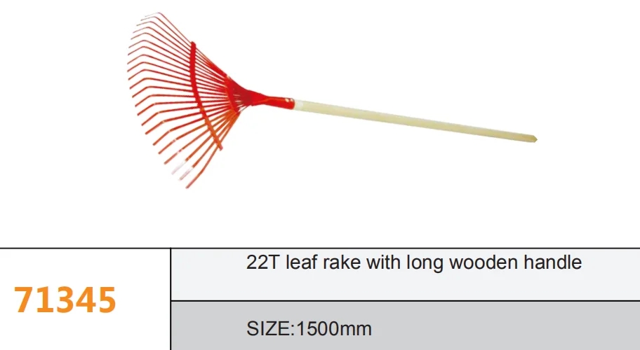 74329 до 14 ти лет грабли листьев с деревянной ручкой с длинной деревянной ручкой