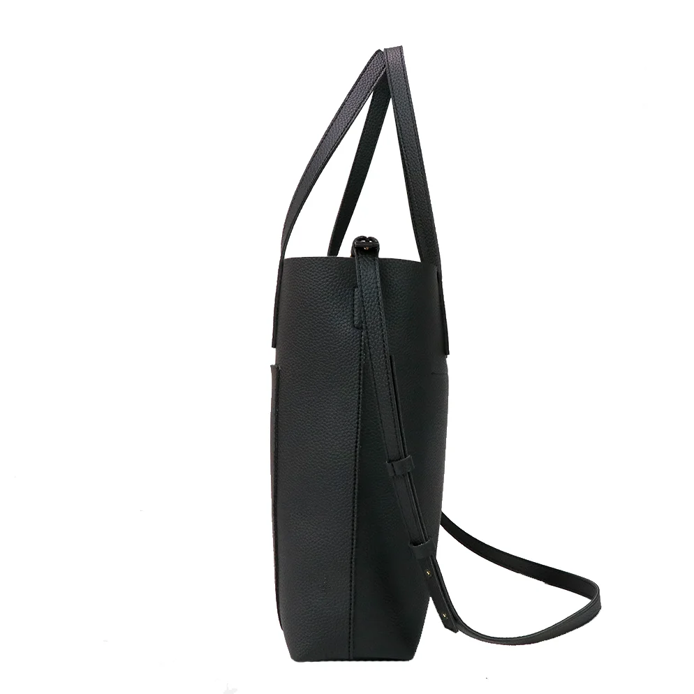 Large capacity solid color PU Pitot bag 2024 new fashion soft leather underarm bag trend personality college student class bag