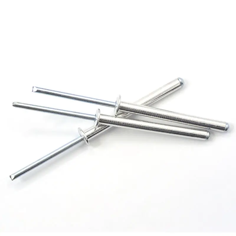 Factory In Stock DIN7337 aluminum steel Dome Open Type 50mm long Blind Rivets